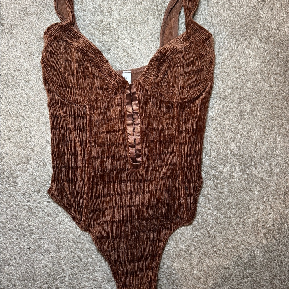 Urban Outfitters Rust Textured Top